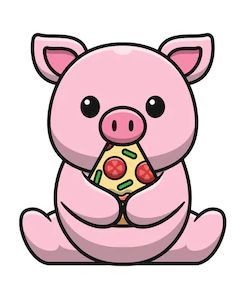 Cochon Mangeur de Pizza